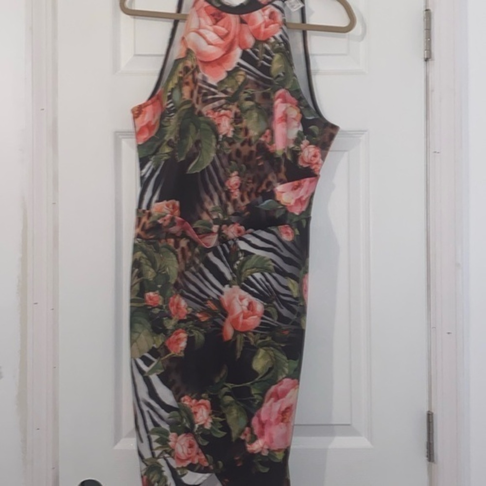 Venus Animal & Rose Print Dress